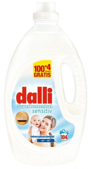 Dalli Sensitiv gel na praní pro citlivou pokožku 104 dávek, 3,65 l