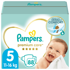 Pampers Premium Care, Velikost 5 88ks, 11kg-16kg