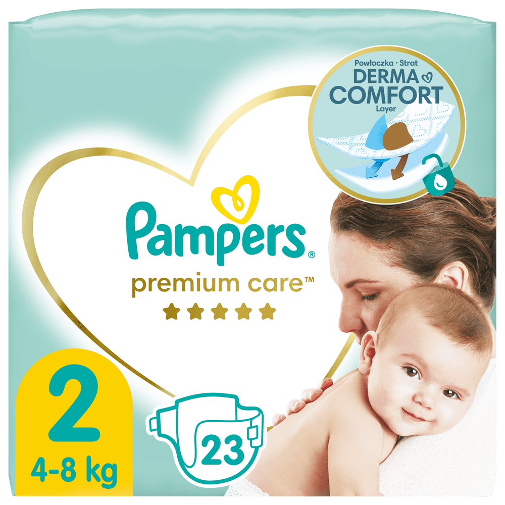 Levně Pampers Plenky Premium Care 2 (4-8 kg) 23 ks