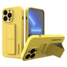 MG Kickstand silikonový kryt na iPhone 13 Pro Max, žlutý