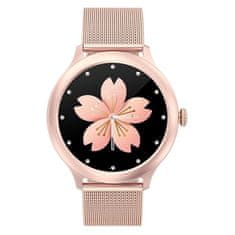 NEOGO SweetWatch S9, chytré hodinky, ružovozlaté/kovové