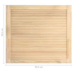 Greatstore Lamelové dveře masivní borové dřevo 39,5 x 49,4 cm