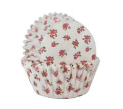 Isabelle Rose Cukrářské košíčky na muffiny bílé s květy 60 ks