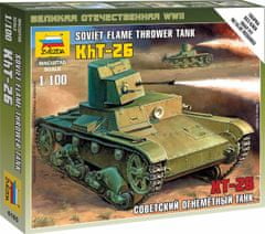 Zvezda  Wargames (WWII) tank 6165 - T-26 Flamethrower Tank (1:100)