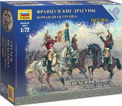 Zvezda  Wargames figurky 6818 - French Dragoons Command Group (1:72)
