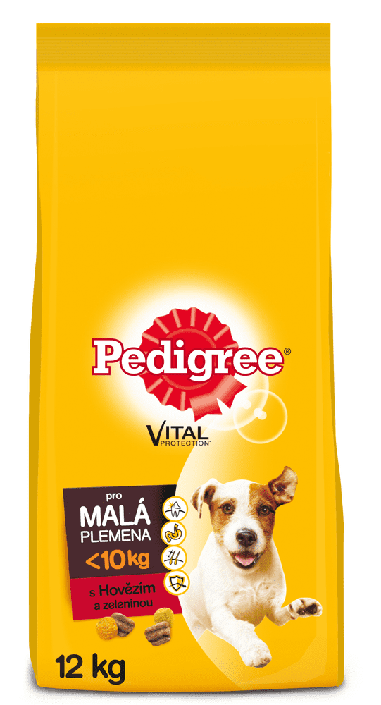 Pedigree Vital Protection granule hovězí se zeleninou pro dospělé psy malých plemen 12kg