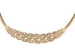 Lovrin Pozlacený elegantní náhrdelník bílé kubické zirkonie