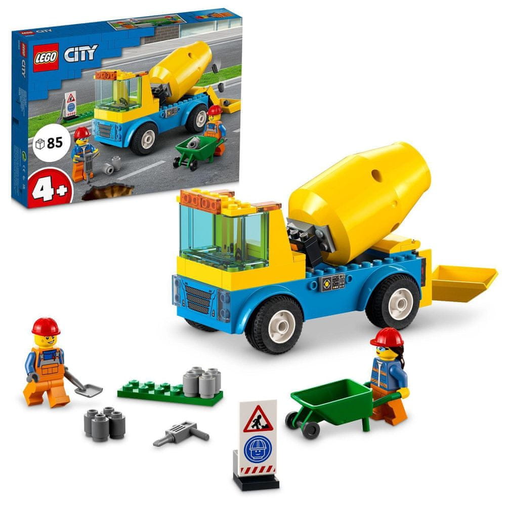 LEGO City 60325 Náklaďák s míchačkou na beton - rozbaleno