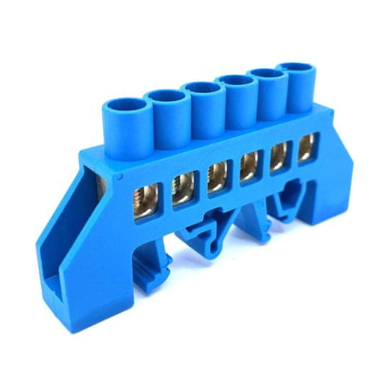 Tracon Electric Můstek N modrý 6P 12,6x39x7mm / L1=66mm