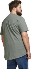 Jack&Jones Plus Pánské triko JJENOA Long Line Fit 12184933 Sedona Sage (Velikost 5XL)