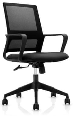 ConnectIT ForHealth AlfaPro kancelářská židle, černá (COC-1020-BK), nastavitelná výška sedu a úhel opěradla
