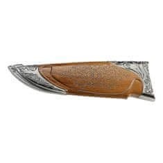 Herbertz 104914 lovecký nůž 13,5 cm, imitace dřeva, pouzdro