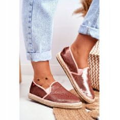 Big Star Dámské espadrilky s pletenou podrážkou Pink velikost 39