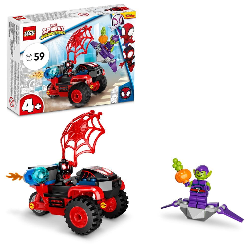 LEGO Super Heroes 10781 Miles Morales: Spider-Man a jeho techno tříkolka - zánovní