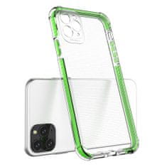 IZMAEL Spring Armor silikonove pouzdro s barevnym lemom pro Apple iPhone 11 Pro Max - Zelená KP9593