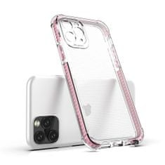 IZMAEL Spring Armor silikonove pouzdro s barevnym lemom pro Apple iPhone 11 Pro - Bílá KP9587
