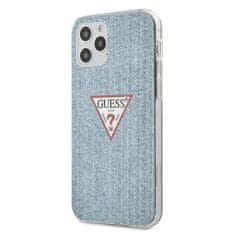 Guess GUHCP12MPCUJULLB hard silikonové pouzdro iPhone 12 / 12 Pro 6,1" light blue Jeans Collection / GUE000848
