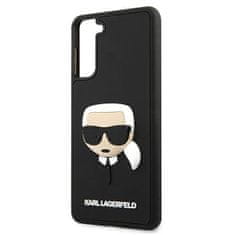 Karl Lagerfeld KLHCS21MKH3DBK hard silikonové pouzdro Samsung Galaxy S21 PLUS 5G black 3D rubber Karl`s head