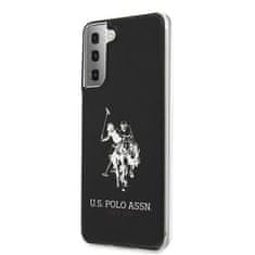 U.S. Polo Assn. US Polo pouzdro na Samsung Galaxy S21 PLUS Black Shiny Big Logo