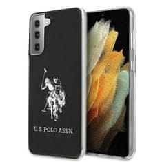 U.S. Polo Assn. US Polo pouzdro na Samsung Galaxy S21 PLUS Black Shiny Big Logo