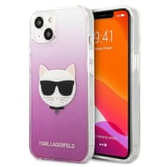 Karl Lagerfeld KLHCP13MCTRP hard silikonové pouzdro iPhone 13 6.1" pink Choupette Head