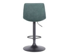 KONDELA Barová židle, smaragdová / černá, LAHELA