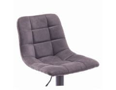 KONDELA Barová židle, šedá / černá, LAHELA
