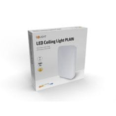 Solight Solight LED stropní světlo Plain, 15W, 1200lm, 3000K, čtvercové, 28cm WO789