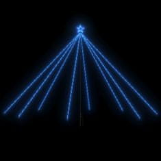 Greatstore Vánoční světelný strom dovnitř i ven 576 LED modré světlo 3,6 m