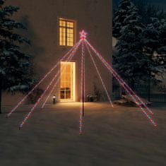 Greatstore Vánoční světelný strom dovnitř i ven 576 LED barevný 3,6 m