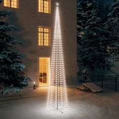 shumee Vánoční stromek kužel 752 studených bílých LED diod 160x500 cm