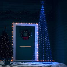 Greatstore Vánoční stromek kužel modrý 330 LED diod 100 x 300 cm