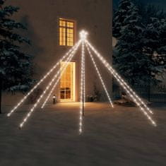 Greatstore Vánoční světelný strom dovnitř i ven 576 LED studený bílý 3,6 m