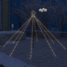 Vidaxl LED vánoční vodopád světelný strom dovnitř i ven 400 LED 2,5 m