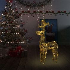 Vidaxl Sob vánoční dekorace 90 LED 60 x 16 x 100 cm akryl