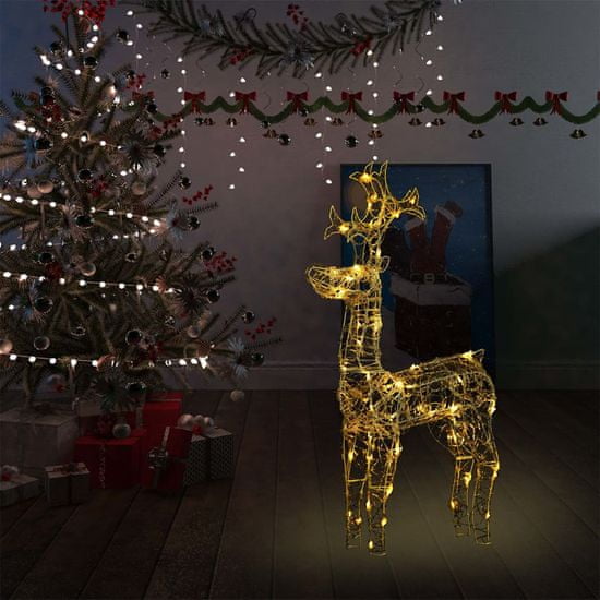 Vidaxl Sob vánoční dekorace 90 LED 60 x 16 x 100 cm akryl