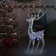 Greatstore XXL Akrylový vánoční sob 250 LED 180 cm barevný