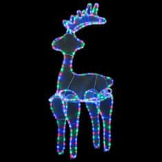 Vidaxl Sob vánoční dekorace s výpletem 306 LED diod 60 x 24 x 89 cm