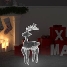 Greatstore Sob vánoční dekorace s výpletem 306 LED diod 60 x 24 x 89 cm
