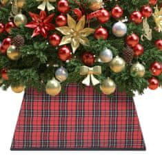 shumee Podložka pod vánoční stromek červená a černá 48 x 48 x 25 cm