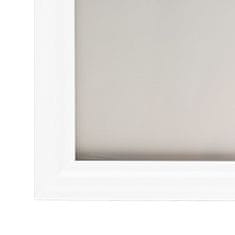 shumee Fotorámečky koláž 5 ks na zeď nebo stůl bílé 59,4 x 84 cm MDF