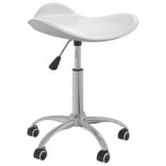 shumee VidaXL otočná stolní židle, bílá, čalouněná umělou kůží