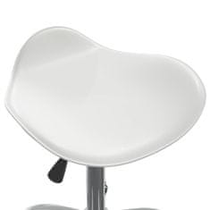 Vidaxl Masážní židle bílá umělá kůže