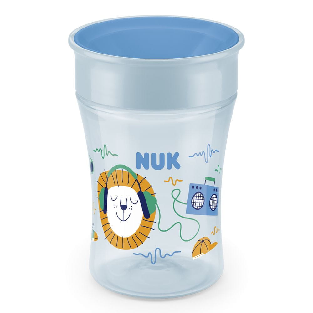 Levně Nuk hrnek Magic Cup s víčkem 230ml modra