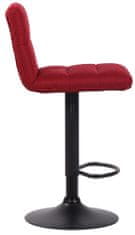 BHM Germany Barová židle Limerick, textil, černá / červená