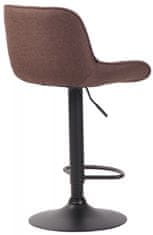 BHM Germany Barová židle Lentini, textil, černá / hnědá