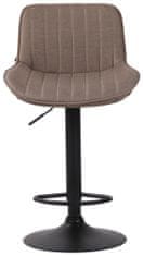 BHM Germany Barová židle Lentini, textil, černá / taupe