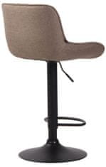 BHM Germany Barová židle Lentini, textil, černá / taupe