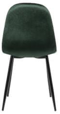 BHM Germany Jídelní židle Napier, samet, zelená