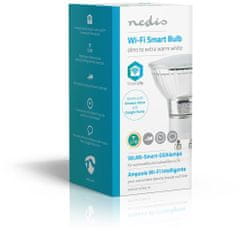 Nedis Wi-Fi chytrá LED žárovka, teplá bílá, GU10, 5W, 330 lm